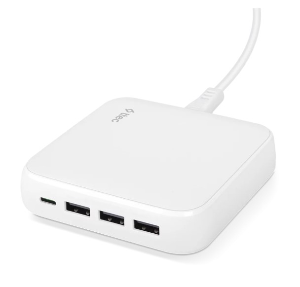 Мережевий зарядний пристрій Ttec SmartCharger Quattro GaN USB-C/USB-A 65W White (2SCG02B)